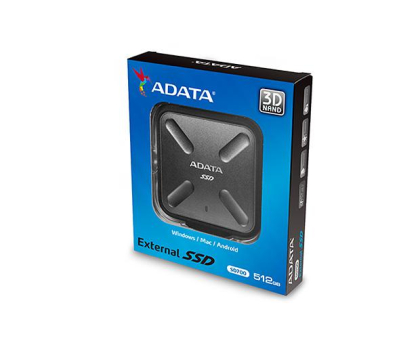 Dysk zewnętrzny ADATA SD700 512GB USB 3.2 Gen. 1 Czarny
